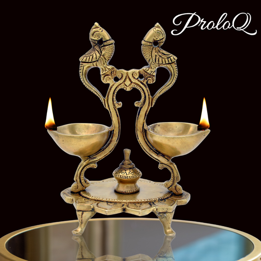 PROLOQ Brass Diya Stand – Wedding & Housewarming Gift