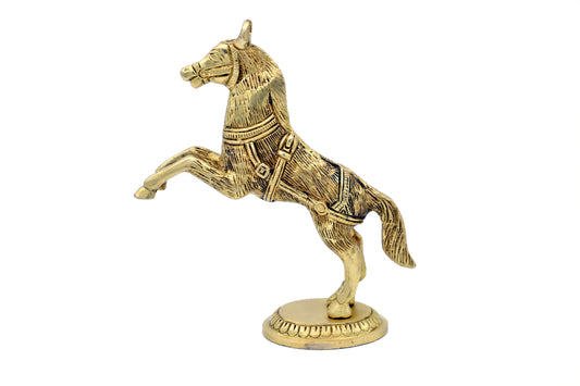 PROLOQ Brass Horse Decorative Piece | Handcrafted Showpiece – Premium Gift for Wedding, Anniversary & Housewarming